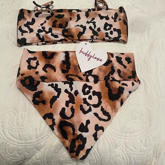 Buddy Love Tahiti high waisted bikini set in lioness - new with tags! - Picture 5 of 5